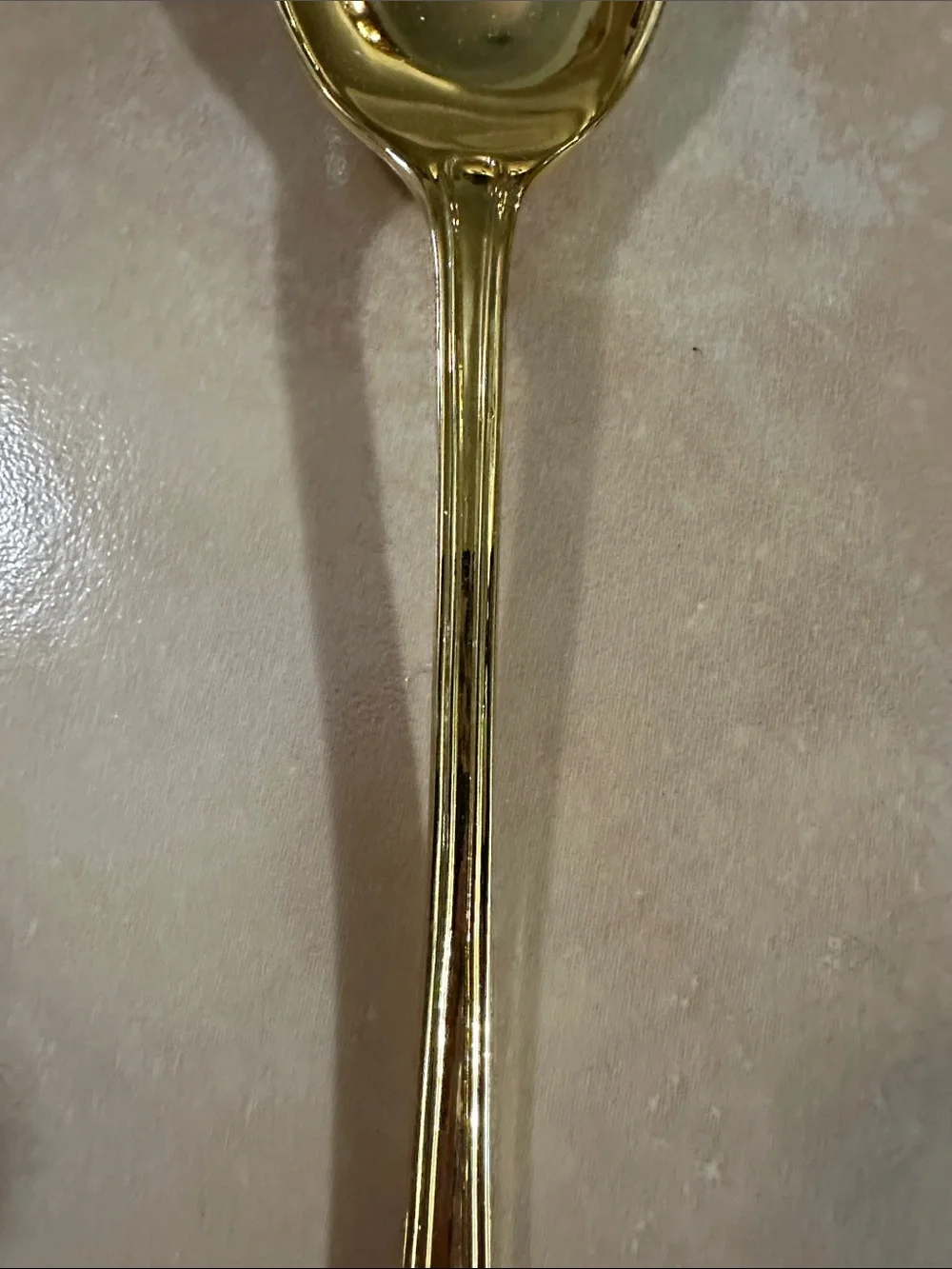 Gold Long Handle Serving Spoon - Elegant Home Dining